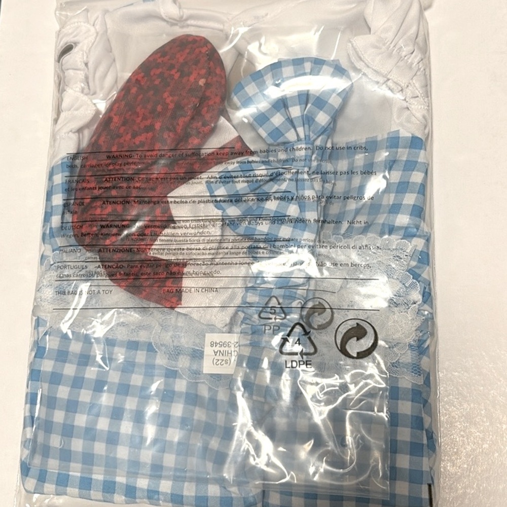 NWT [Halloween Costumes) Dorothy Wizard of Oz Dress, Ruby Slippers & Headband - Picture 6 of 8